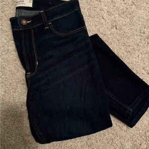 Hollister High-Rise Super Skinny Jeans - Dark Blue